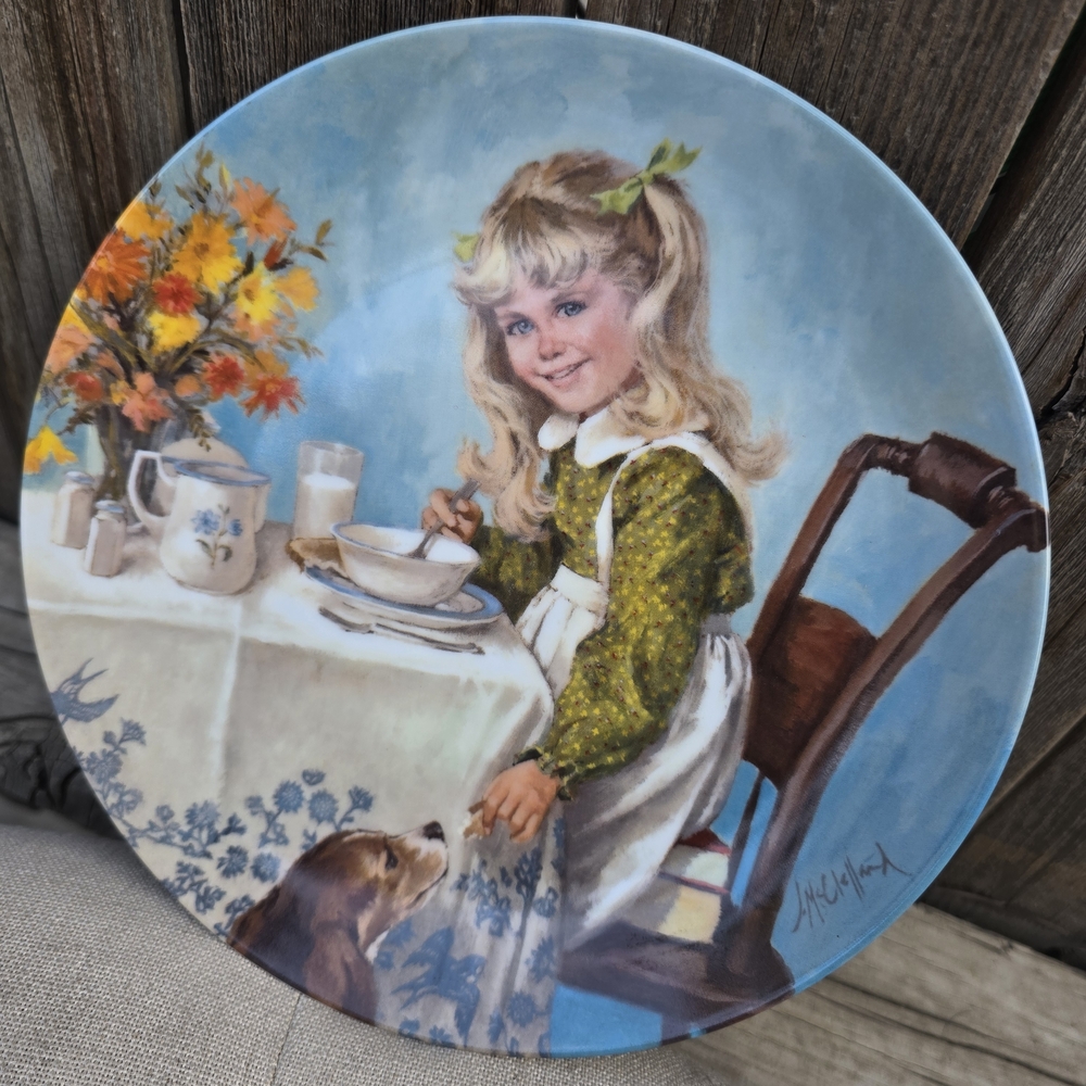 Vintage Reco Collector Ceramic Plate 1986 Becky's Day